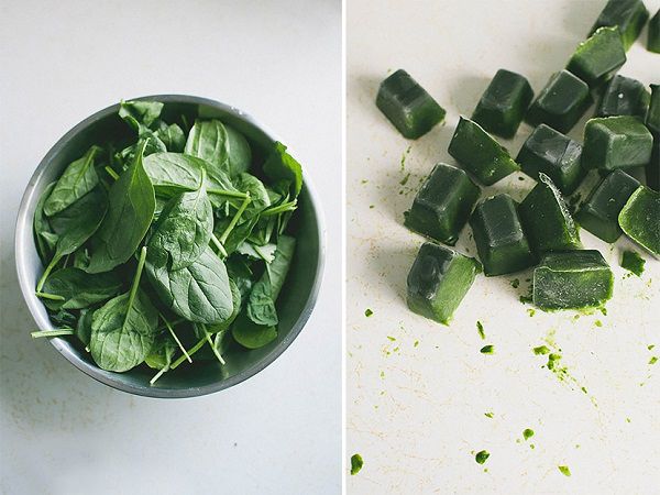 Đá viên matcha